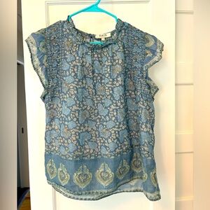 Sea New York cotton top flutter sleeves size Large